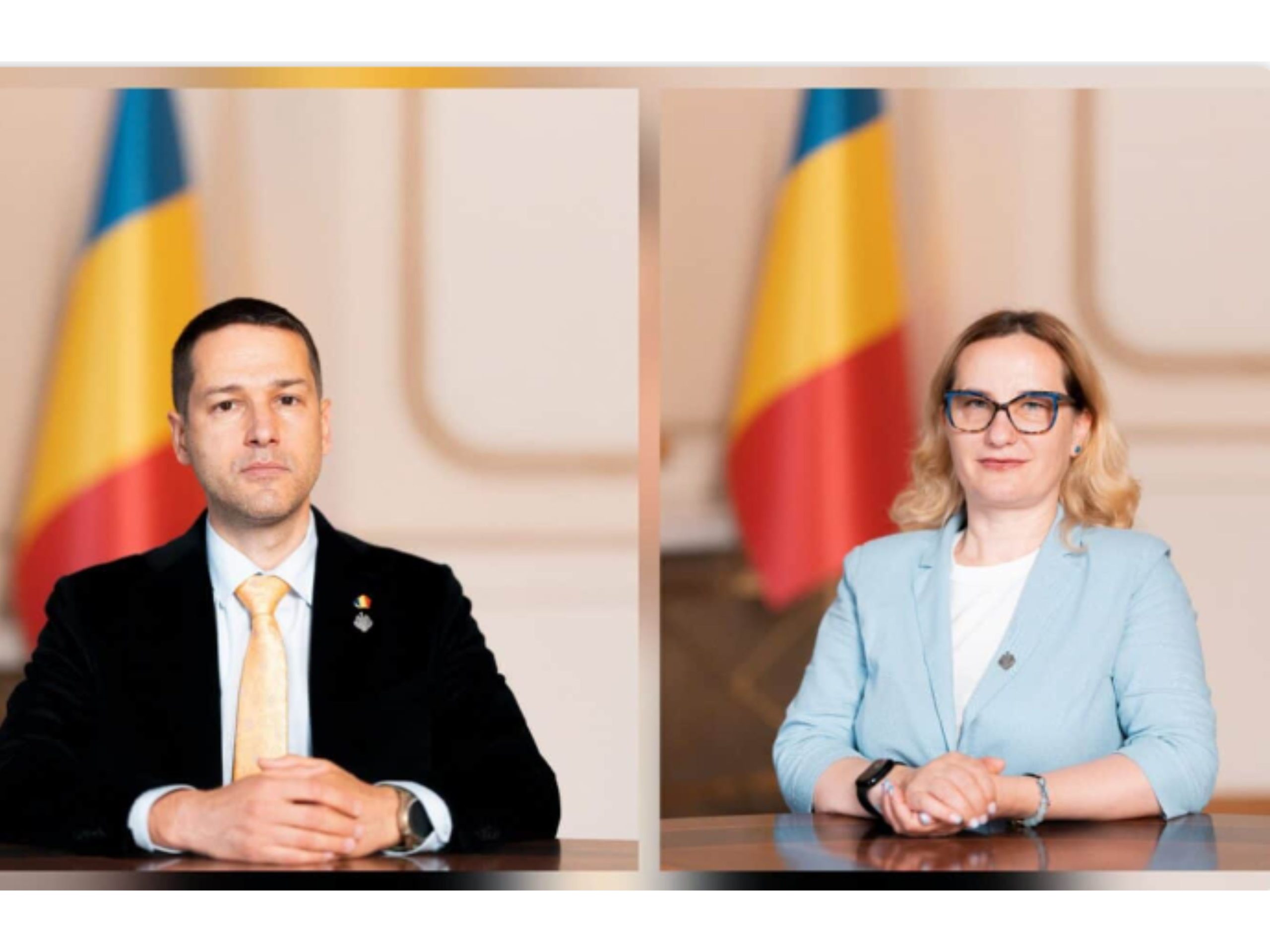 Partidul AUR senatorul AUR, Cezar Petre și deputatul AUR de Tulcea Elena Doboș